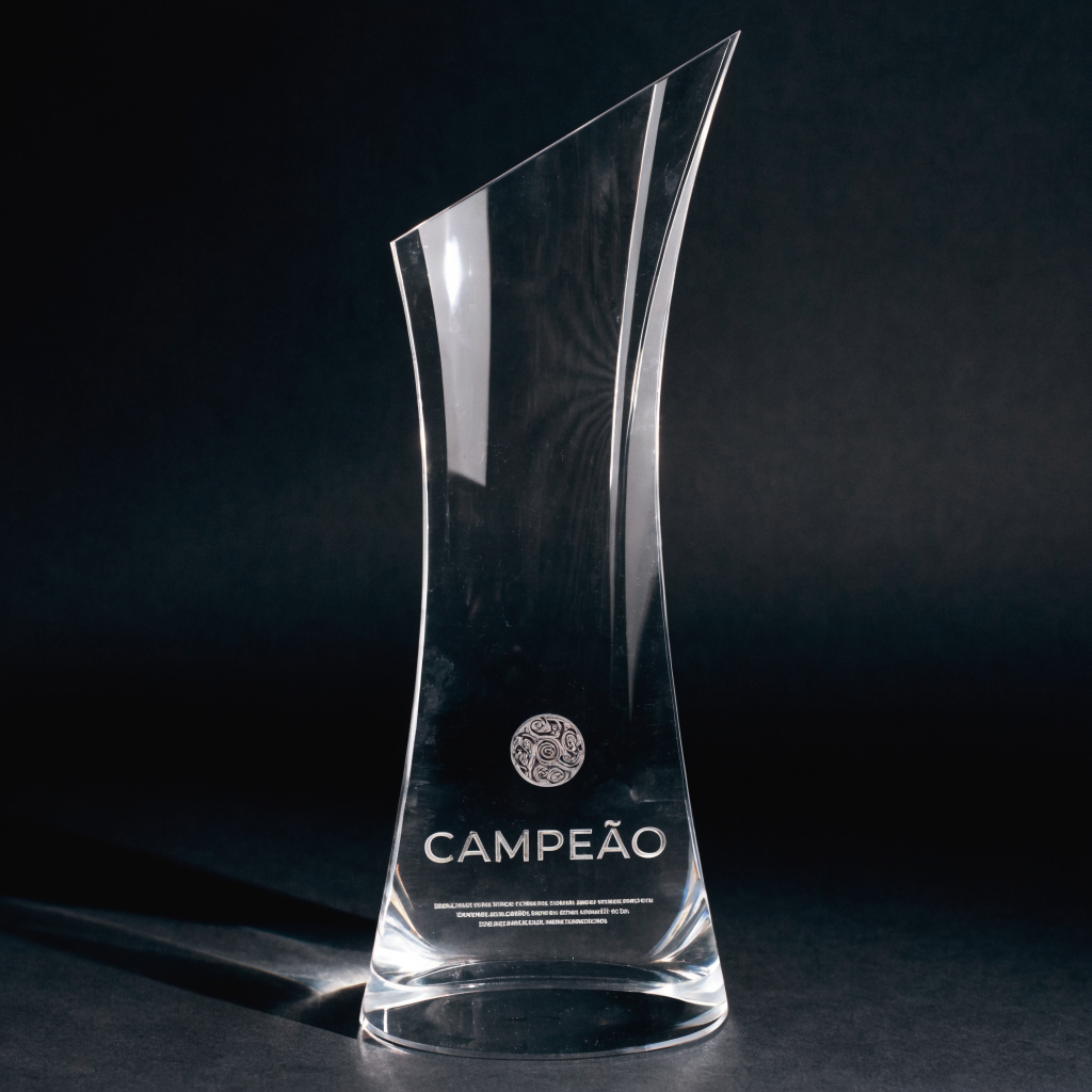 Troféu personalizado em acrílico